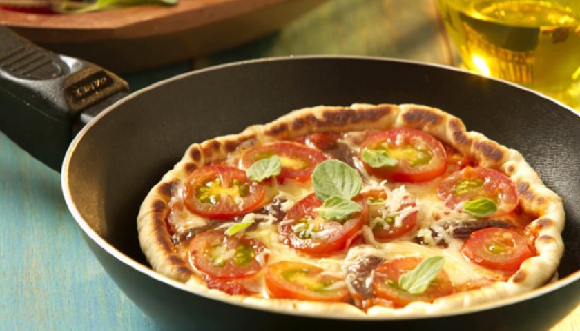 Pizza Low Carb de Frigideira