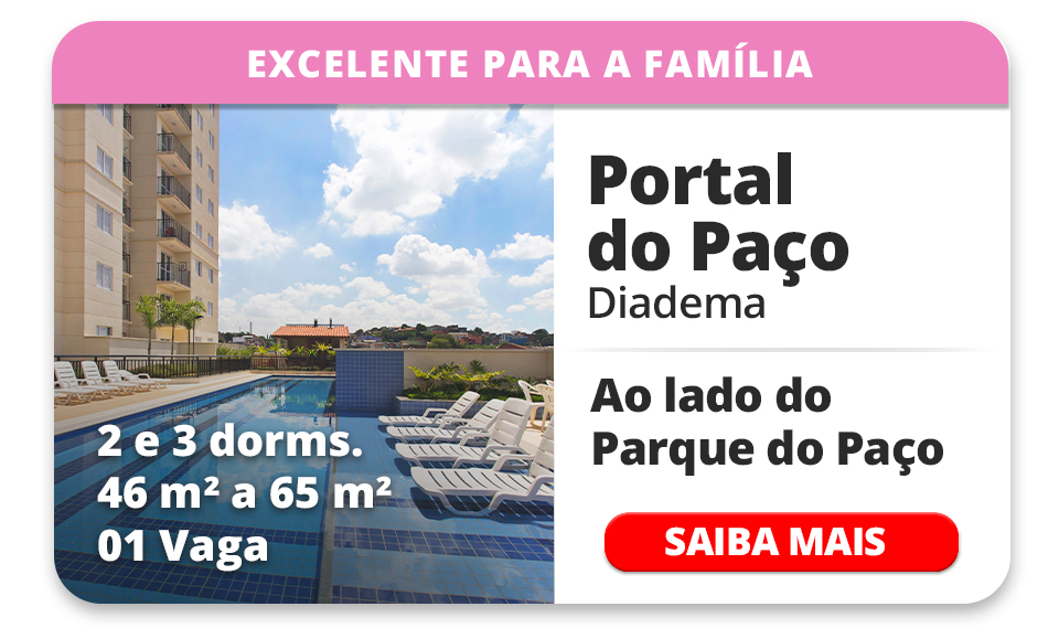 PORTAL DO PA&Ccedil;O ? 2 E 3 DORMS ? 46m&sup2; a 65m&sup2; ? 01 VAGA 
