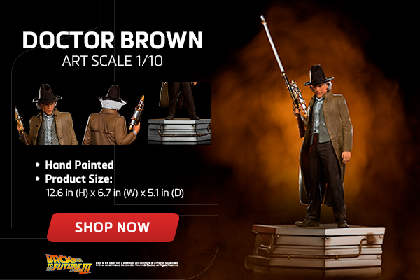 Statue Doctor Brown - Back To The Future III - Art Scale 1/10 - Iron Studios