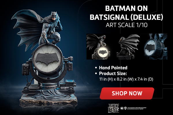 Statue Batman on Batsignal Deluxe - Zack Snyder`s Juistice League - DC Comics - Art Scale 1/10 - Iron Studios