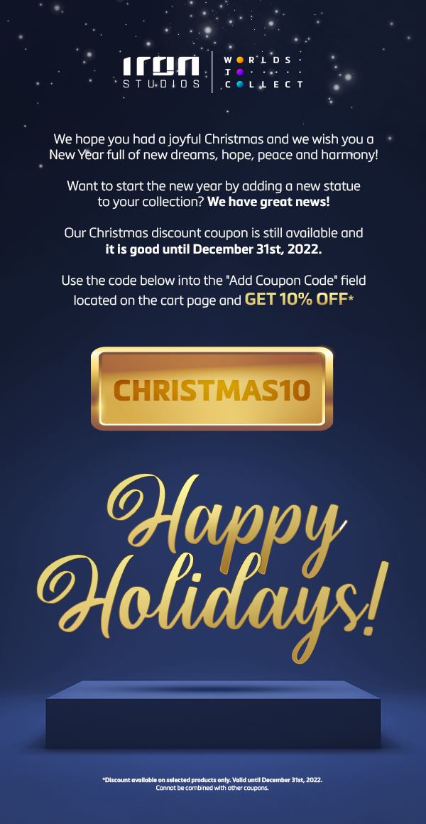 ﻿🎁An exclusive Iron Studios discount coupon as a gift to you Iron Studios