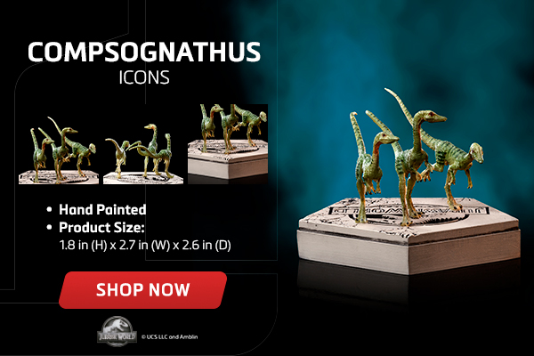 Statue Compsognathus - Jurassic World - Icons - Iron Studios