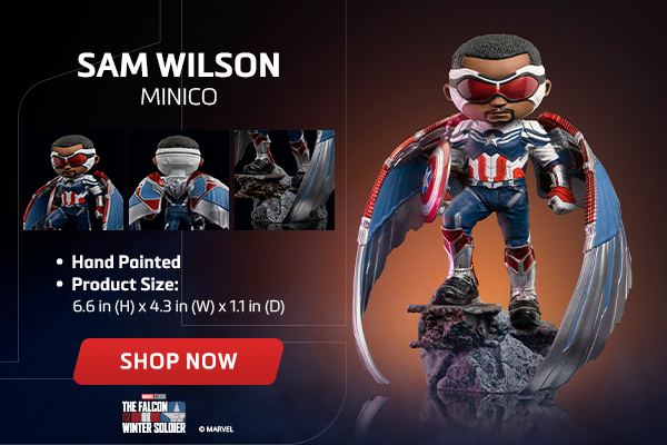 Statue Captain America Sam Wilson - The Falcon and the Winter Soldier - MiniCo - Iron Studios