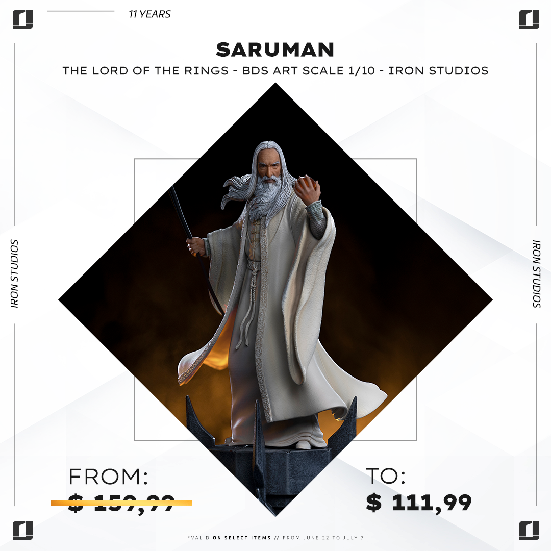 Statue Saruman - The Lord Of The Rings - BDS Art Scale 1/10 - Iron Studios